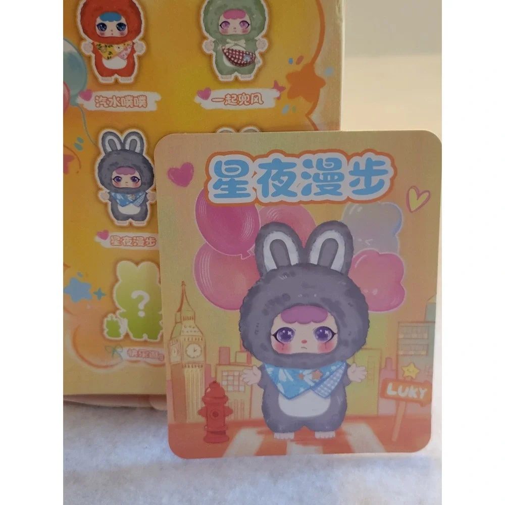 KEBIDOU Bunny's Strolling Around – Starry Night Grey – Confirmed Plush Blind Box